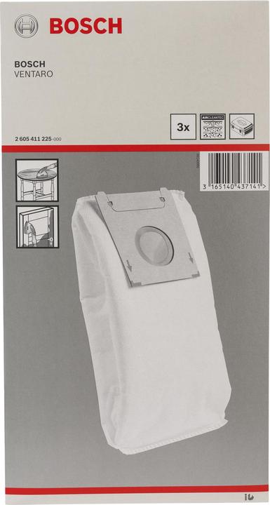 Image du produit Bosch Zubehör Sacs à poussière, sacs filtrants en papier adaptés à Ventaro (3 x)