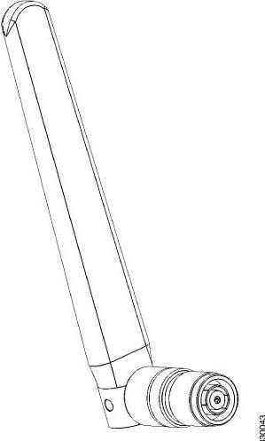 Actual product image Cisco AIR-ANT2524DW-RS= Network Antenna Omnidirectional Antenna RP-TNC 4 dBi (Wi-Fi)