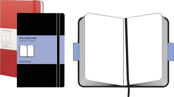 Actual product image Moleskine Sketchbook (A6, Plain, Hardcover)