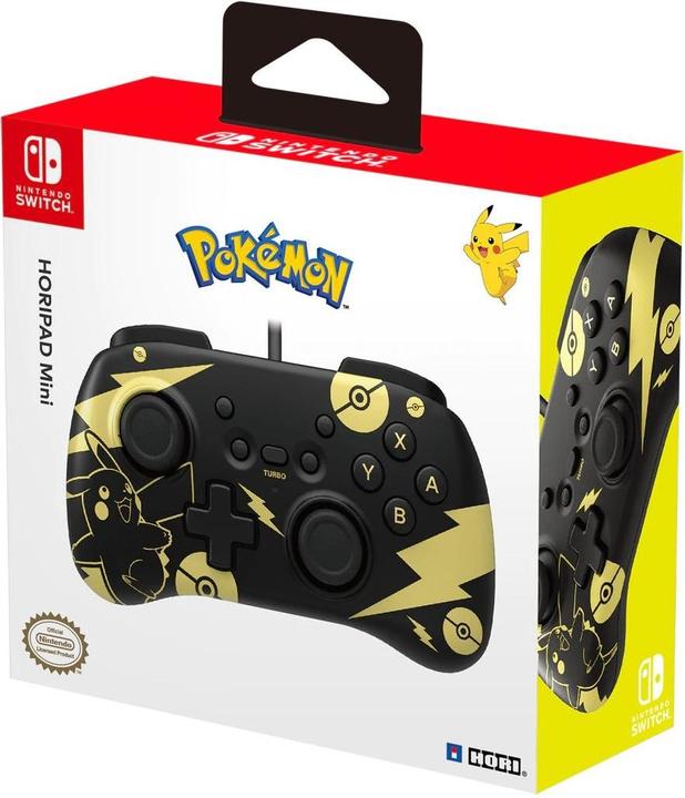 Actual product image HORI Horipad Mini - Pikachu Black & Gold Edition (Switch)