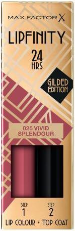Actual product image Max Factor Lipfinity 24HRS Lip Colour (025 Vivid Splendour)