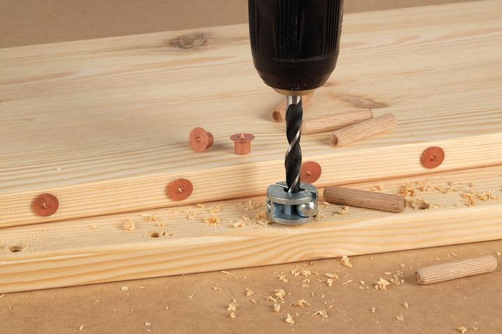 Immagine prodotto wolfcraft 4 Punti centrali - Punti di marcatura per tasselli, Ø 8 mm (4 pz.)