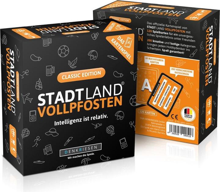 Produktbild Denkriesen Stadt Land Vollpfosten - Intelligenz ist relativ (Deutsch)