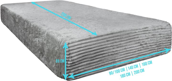 Produktbild Aspero 2 Spannbettlaken aus Streifen-Flanell Parana (180 x 200 cm)