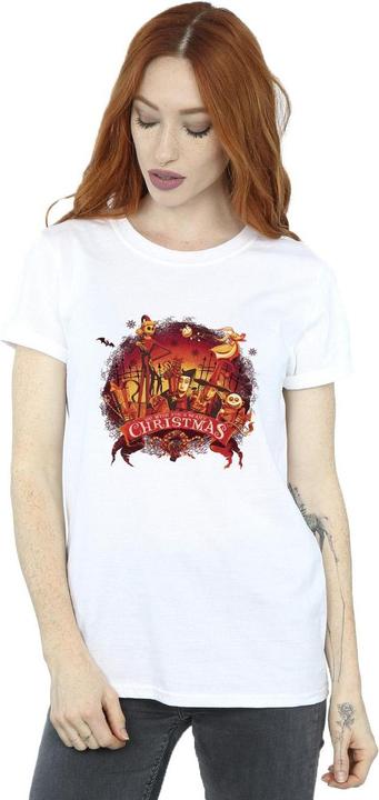 Immagine prodotto Disney The Nightmare Before Christmas Scary Christmas Maglietta Ampia Donna (4XL)