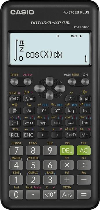Image du produit Casio Calculatrice scientifique Fx-570Es Plus 2 avec (Piles)