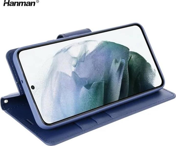 Produktbild Hanman Huawei P30 - Mill Flip Case mit 3 Kartenfächern, dunkelblau (Huawei P30)