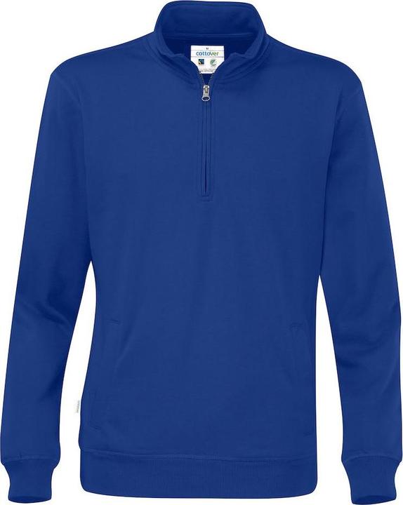 Cottover Sweatshirt mit halbem Reissverschluss