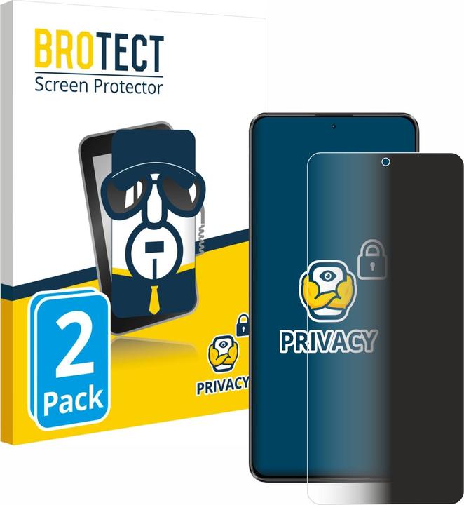 Actual product image BROTECT Anti-spy privacy film Blue light protection film (2 Piece, Xiaomi Poco X6)