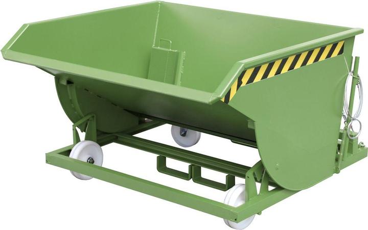 Immagine prodotto eurokraft pro Contenitore ribaltabile per trucioli, con ruote in poliammide (750 l)