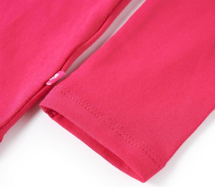 Actual product image VidaXL Children's long-sleeved shirt bright pink 140,Material: 95 % cotton (140)