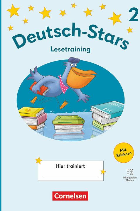 Produktbild Deutsch-Stars, Lesetraining Ausgabe 2025, 2. Schuljahr, Lesetraining, Übungsheft, Mit Lösungen und (Deutsch, 2025)