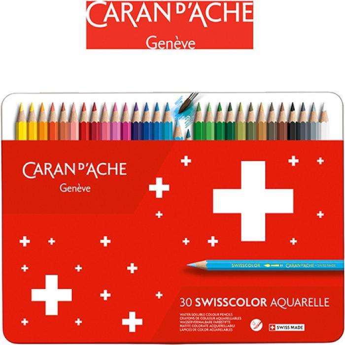 Image du produit Caran d'Ache Crayons de couleur SWISSCOLOR 30 (Multicolore, 30 x)