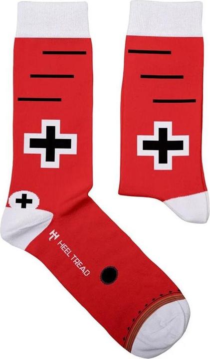 Actual product image Heel Tread Unisex Adult Aeroplane Socks (40.5 - 45.5)