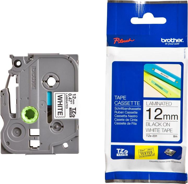 Actual product image Brother TZE231CIV (1.20 cm, White, Black)
