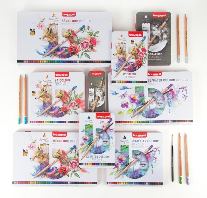 Image du produit Bruynzeel EXPRESSION - Crayons d'aquarelle (Multicolore, 24 x)