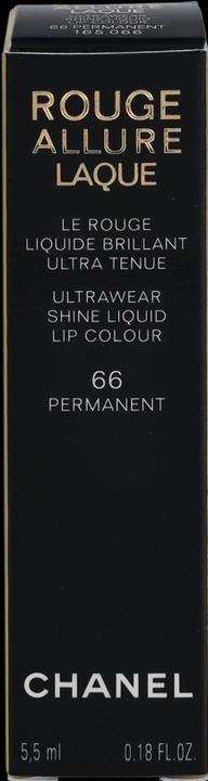 Actual product image Chanel Rouge Allure Laque No 66 (66 Permanent)