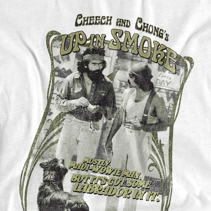 Actual product image Cheech & Chong Mens Up In Smoke Labrador T-Shirt (XL)