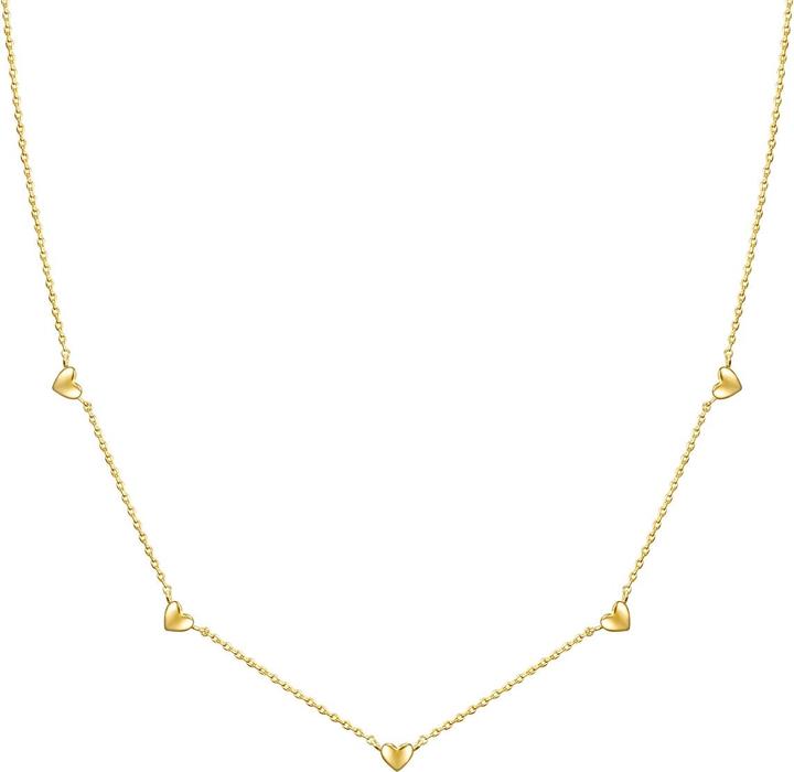 Produktbild Glanzstücke München Damen Herz Sterling Silber gelbgold 35,0 cm Basiskette + 5,0 cm Verlängerung - 30286 (Sterling Silber, 35 - 40 cm)