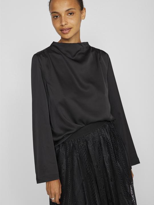 Actual product image Vila High Neck Top with Long Sleeves (38)