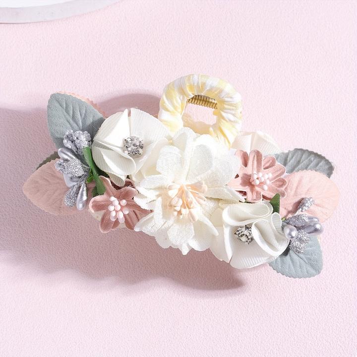 Produktbild Activity Board Elegante Blume Haar Kralle Clip, Harz Material, Einzelteil, florales Design, mittlere Grösse