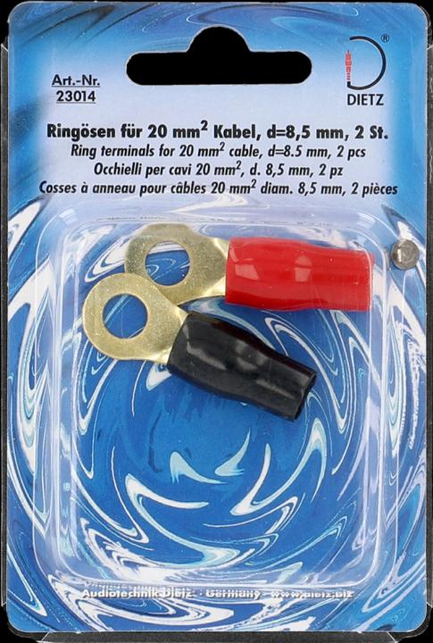 Dietz Ring lugs for 20mm² cable