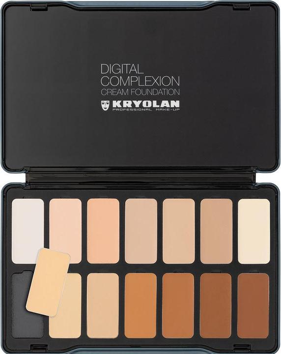 Kryolan Digital Complexion Cream Foundation Palette (2 Beige, Palette 14)