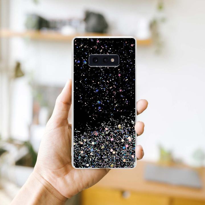 Actual product image Cadorabo TPU cover sparkling glitter (Samsung Galaxy S10e)