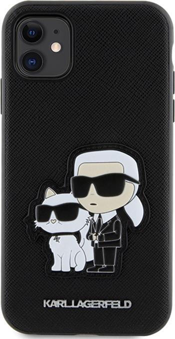 Image du produit Karl Lagerfeld KLHCN61SANKCPK iPhone 11 / Xr 6.1" étui rigide czarny/black Saffiano Karl & Choupette (Apple iPhone 11)