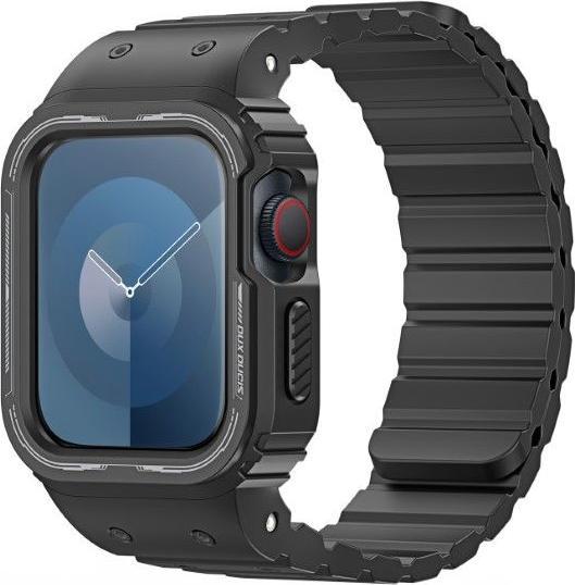 Produktbild Dux Ducis OA Armband Apple Watch 38mm/40mm/41mm - Schwarz (38 mm, 40 mm, 41 mm, Silikon, Apple Watch Series 2, Apple Watch Series 1, Apple Watch Series 3, Apple Watch Series 4, Apple Watch Series 5, Apple Watch Series 6, Apple Watch Series 7, Apple Watch Series 8, Apple Watch Series 9, Apple Watch SE)