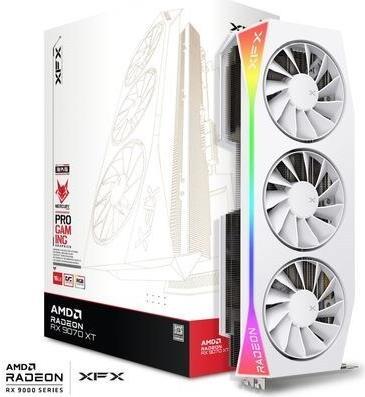 Produktbild XFX Mercury AMD Radeon RX 9070XT OC White Gaming Edition with RGB (16 GB)