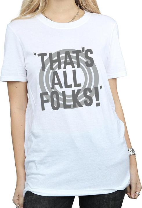 Produktbild Looney Tunes That's All Folks Text TShirt (L)