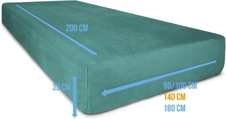 Produktbild Aspero Flanell-Spannbettlaken PERPIGNAN (140 x 200 cm)