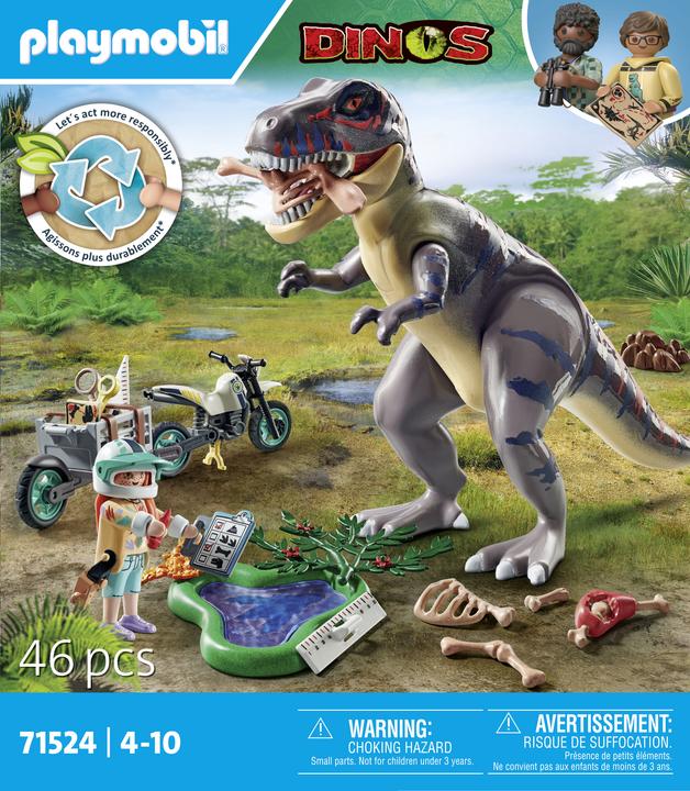 Actual product image Playmobil T-Rex track search (71524, Playmobil dinos)