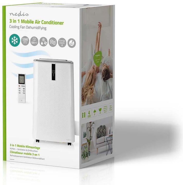 Produktbild Nedis ACMB1WT12 (100 m², 1200 BTU/h)