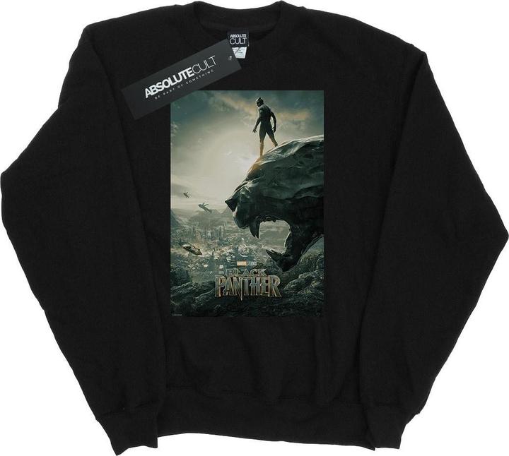 Black Panther Poster Baumwolle Sweatshirt
