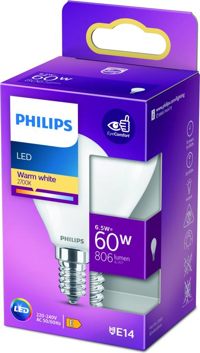 Image du produit Philips Lampe (E14, 6.50 W, 806 lm, 1 x, E)