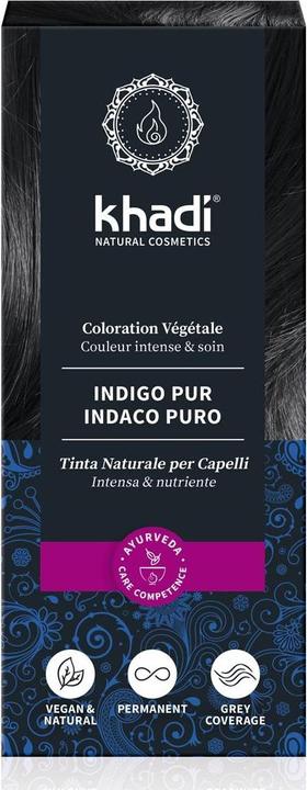 Image du produit Khadi Teinture végétale pour cheveux Indigo pur (Indigo)