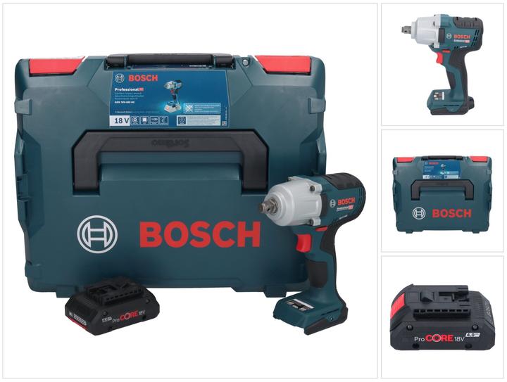 Actual product image Bosch Professional Bosch GDS 18V-450 HC Battery-powered rotary impact wrench 18 V 450 Nm 1/2" + 1x ProCORE (Rechargeable battery operated)