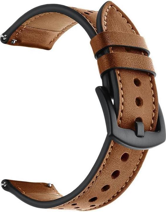 Produktbild Tech Samsung Galaxy 4 Smart Watch Lederarmband, Braun, 40/42/44/46m (42 mm, 44 mm, 46 mm, 40 mm, Echtes Leder)