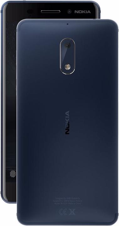Actual product image Nokia 6 (32 GB, Tempered Blue, 5.50", Hybrid Dual SIM, 16 Mpx, 4G)