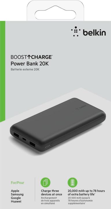 Actual product image Belkin Boost Charge (20000 mAh, 15 W, 74 Wh)