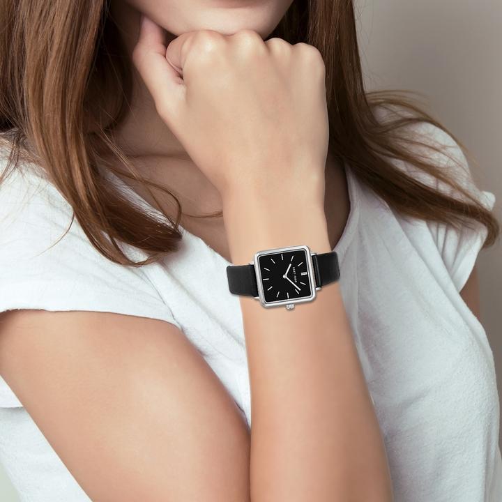 Produktbild Eastside Damen Quarzuhr Grand Echtleder schwarz - 11254 (Analoguhr, 37.30 mm)