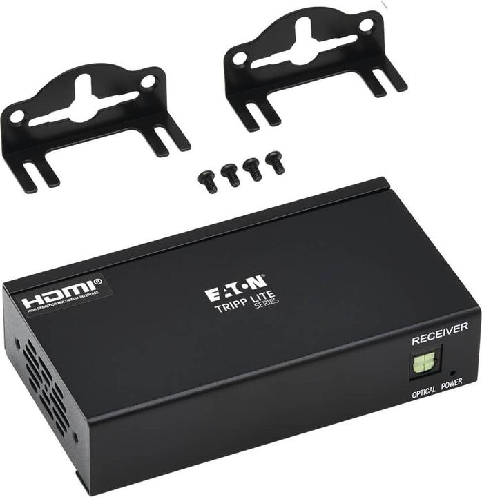 Produktbild Eaton 1-Port HDMI over Cat6 Receiver - 4K 60Hz HDR 4:4:4 PoC HDCP 2.2 230ft. 70.1m TAA