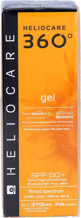 Actual product image Heliocare 360° gel SPF 50+ gel (Suntan cream, SPF 50, 50 ml)