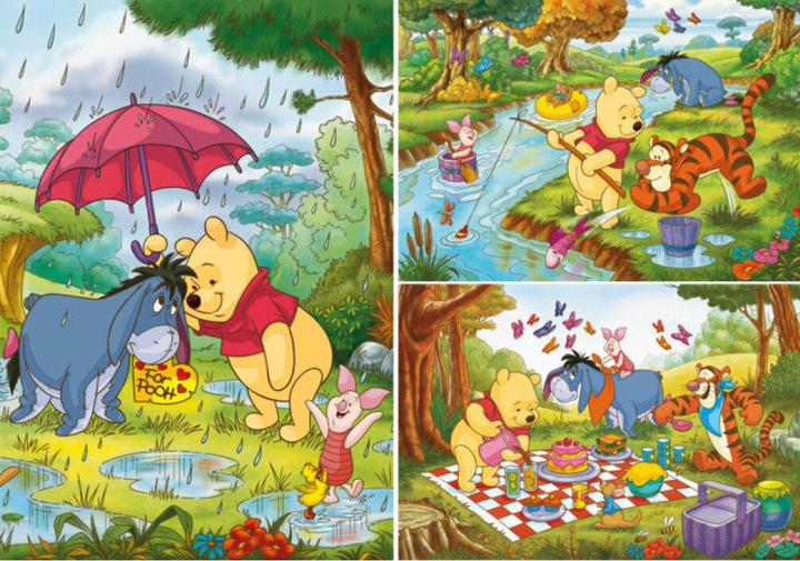 Actual product image Clementoni Puzzle Winnie the Pooh 3x48 pcs. (48 pieces)