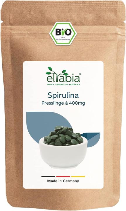 Eltabia Bio Spirulina Tabletten | Premium Rohkost-Qualität (500 Stück, Tabletten)