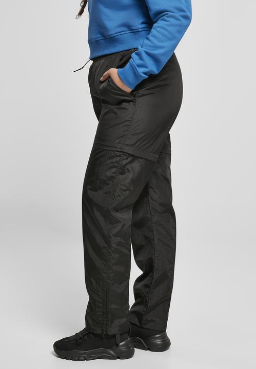 Actual product image Urban Classics Ladies Shiny Crinkle Nylon Zip Pants (L)