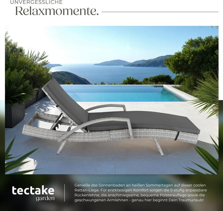 Image du produit tectake Bain de soleil OCEANE (190 cm)