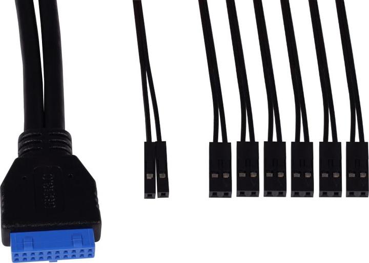 Image du produit Alphacool ES Panneau d'E/S avant avec USB 3.0 et jeu de câbles pour les boîtiers de serveurs